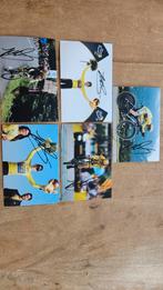 5 stuks foto's + handtekeningen Vingegaard Visma Lease Bike, Ophalen of Verzenden, Nieuw, Buitenlandse clubs, Spelerskaart