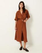 Sessùn ongelooflijk mooi caramel kleurig crêpe jurkje 36/S, Bruin, Sessùn, Nieuw, Ophalen of Verzenden