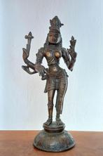 Bronzen Ardhanarishvara-idool beeld Panchaloha Shiva Parvati, Ophalen of Verzenden, Gebruikt