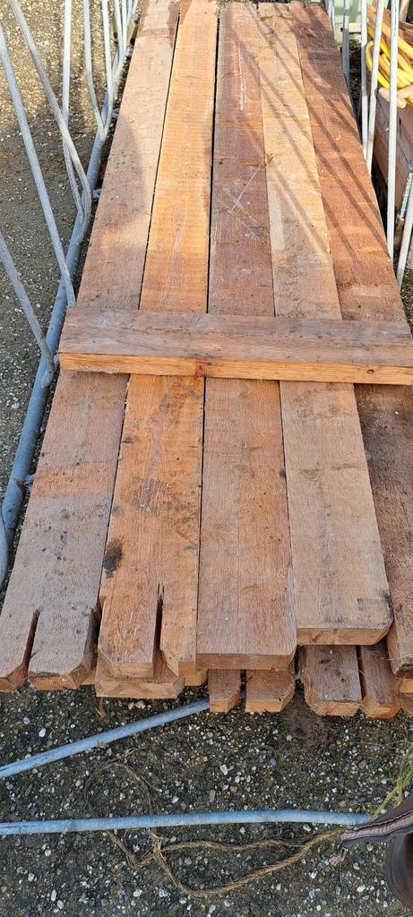 moooie gave en spijker vrije houten balken in diverse maten, Tuin en Terras, Palen, Balken en Planken, Gebruikt, Balken, 250 cm of meer