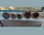Vintage Analoge Wekkers - Set van 5, Ophalen of Verzenden, Gebruikt, Analoog, Wekker of Tafelklok