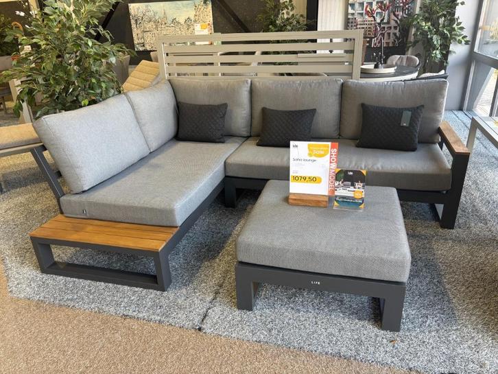 SHOWMODELLEN Life tuinmeubelen Alkmaar loungesets, Tuin en Terras, Tuinsets en Loungesets, Nieuw, Loungeset, Aluminium, Bank, Bijzettafel
