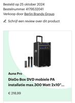 Karaoke box auna met 2 microfoon s, Ophalen, Zo goed als nieuw, Hard kunststof