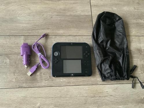 Nintendo 2DS Spelcomputer Compleet Zwart / Blauw, Spelcomputers en Games, Spelcomputers | Nintendo 2DS en 3DS, Zo goed als nieuw
