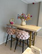Tafel marmer, Huis en Inrichting, Tafels | Eettafels, Ophalen, 50 tot 100 cm, Zo goed als nieuw, Vijf personen of meer