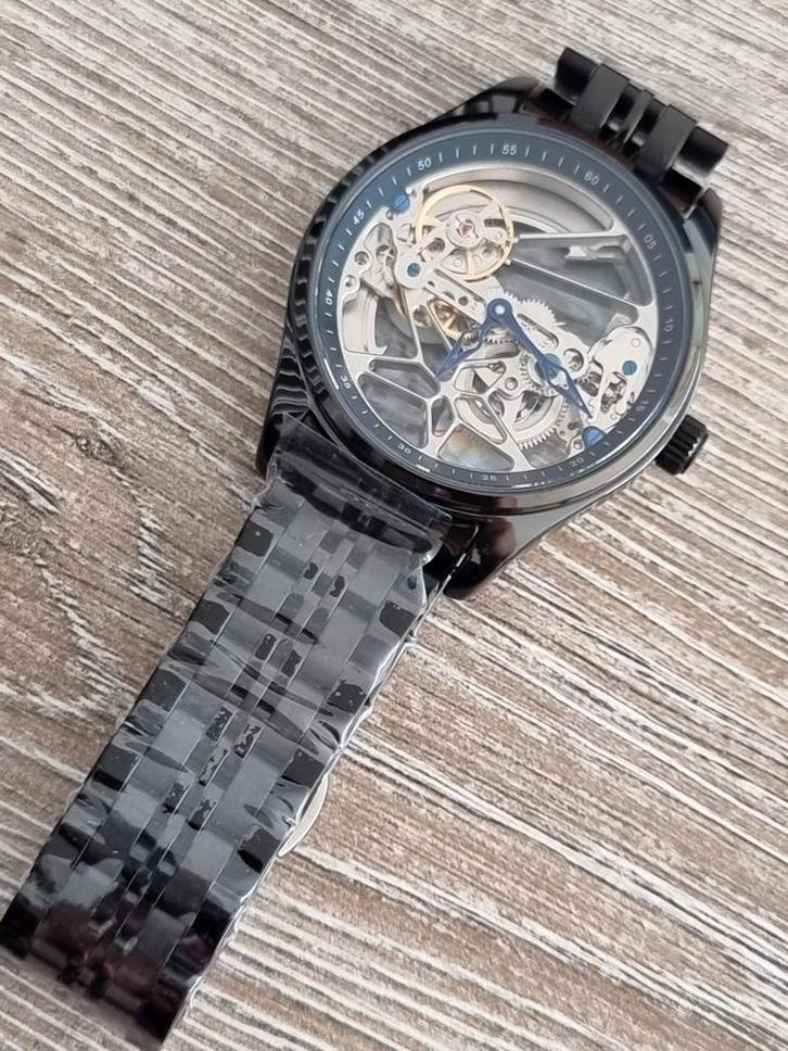 Transparant Skeleton Horloge - Automaat - Nieuw!, Sieraden, Tassen en Uiterlijk, Horloges | Heren, Nieuw, Polshorloge, Overige merken