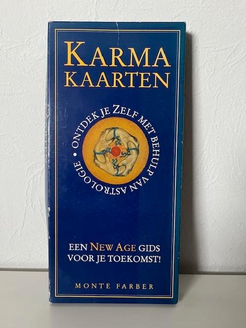 Karma Kaarten en Boek - Monte Farber - Ontdek je zelf., Boeken, Esoterie en Spiritualiteit, Zo goed als nieuw, Overige typen, Tarot of Kaarten leggen