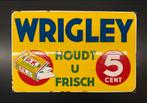 Emaille Reclamebord Wrigley's Kauwgom, Ophalen of Verzenden, Reclamebord