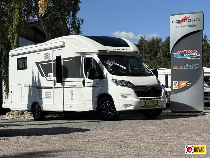 Adria Coral 650 DC - 2022 - Queensbed compact Face-to-face, Caravans en Kamperen, Campers, Bedrijf, tot en met 3, Half-integraal