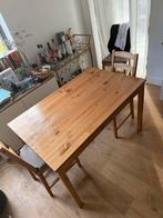 Ikea wooden table, Huis en Inrichting, Tafels | Eettafels, 100 tot 150 cm, Zo goed als nieuw, Vier personen, Rechthoekig
