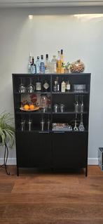 Zwarte houten buffetkast Jos van Nous Wehkamp, Huis en Inrichting, Ophalen of Verzenden, Zo goed als nieuw, Minder dan 150 cm