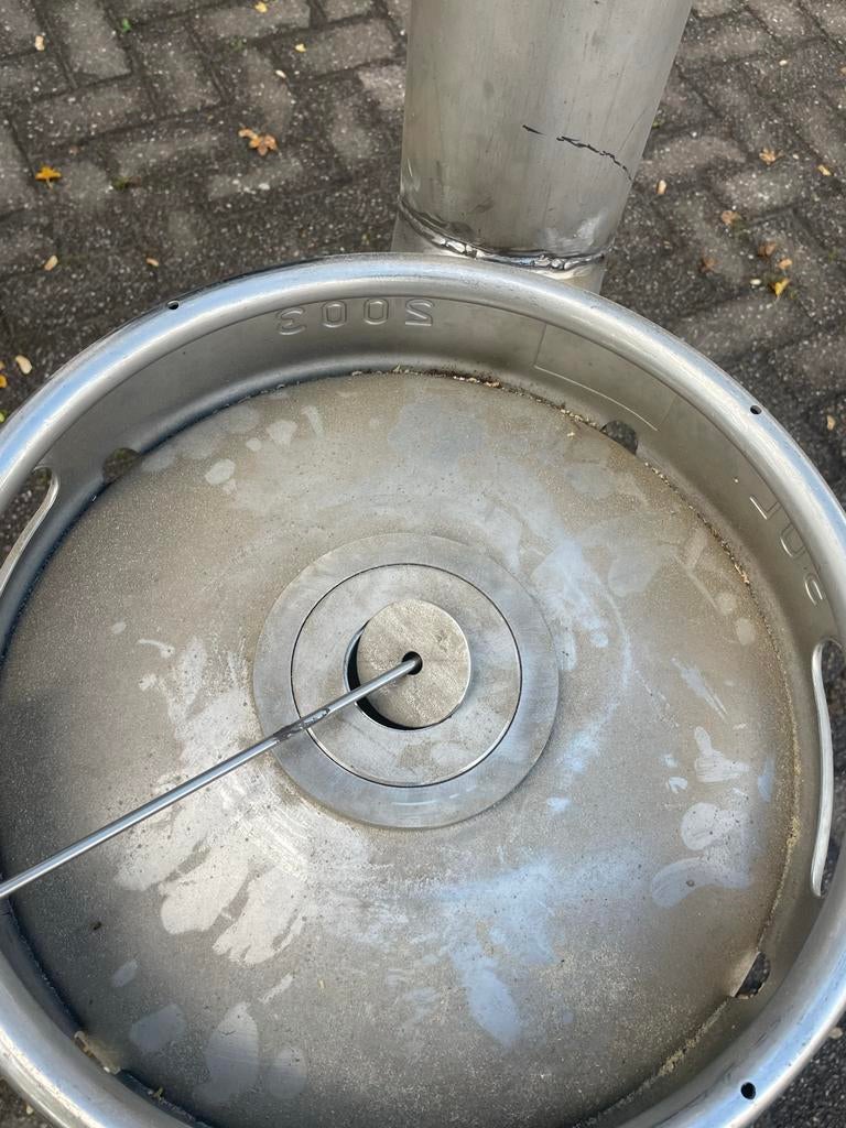 Bierfustkachel / Buitenhaard, Tuin en Terras, Ophalen, Nieuw, Vuurton