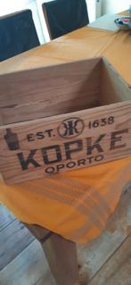 Collectable seventies Kopke Port vintage flessen krat 1978, Huis en Inrichting, Woonaccessoires | Kisten, Ophalen of Verzenden