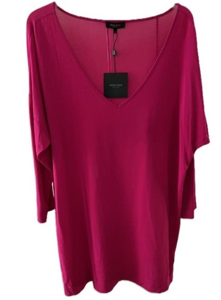 NIEUW Claudia Strater luxe top 44 viscosecrepe, Kleding | Dames, Tops, Nieuw, Maat 42/44 (L), Roze, Lange mouw, Verzenden