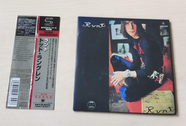Todd Rundgren - Runt CD 1971/2009 Japan OBI SHM, Cd's en Dvd's, Cd's | Rock, Zo goed als nieuw, Progressive, Ophalen of Verzenden