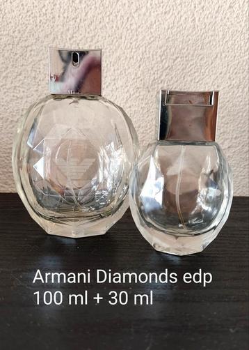 Verzameling lege parfumflesjes Armani Diamonds beschikbaar voor biedingen