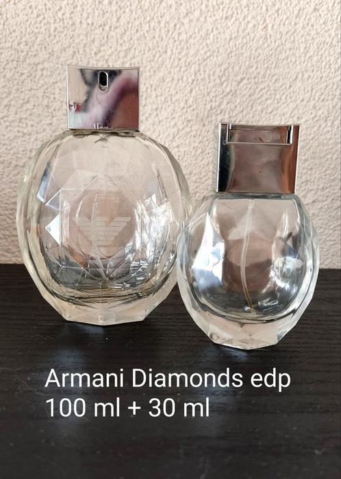 Verzameling lege parfumflesjes Armani Diamonds, Verzamelen, Parfumverzamelingen, Gebruikt, Ophalen of Verzenden