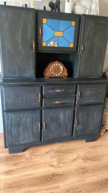 Kast jaren70 antraciet 