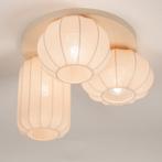 japandi plafondlamp beige bed bank salon tafel lamp lampion, Ophalen of Verzenden, Nieuw, Stof