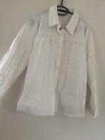 Super mooie witte blouse met motiefje, Ophalen of Verzenden, Zo goed als nieuw, Wit
