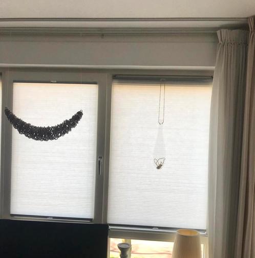 Gordijnen vitrage en plissé gordijnen, Huis en Inrichting, Stoffering | Gordijnen en Lamellen, Gebruikt, 200 cm of meer, Ophalen