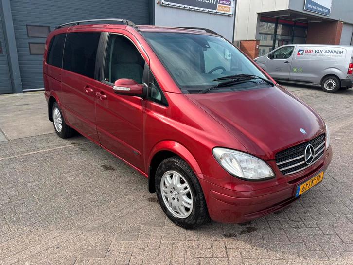 Mercedes-Benz Viano 2004 Rood 7 PERSOONS, Auto's, Mercedes-Benz, Bedrijf, Viano, Airbags, Airconditioning, Bluetooth, Boordcomputer
