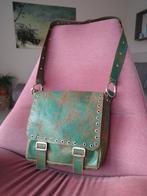 TizAnn Schoudertas canvas koehuid, Sieraden, Tassen en Uiterlijk, Tassen | Schoudertassen, Overige merken, Ophalen of Verzenden