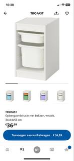 Ikea Trofast opbergmeubel wit met 2 bakken, Huis en Inrichting, Kasten | Ladekasten, Ophalen, 5 laden of meer, Zo goed als nieuw