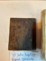 St. John Baptist Kopergravure +-1850, Ophalen of Verzenden, Gebruikt