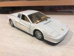 1:24 Ferrari Testarossa Wit ( Miami Vice) Bburago, Hobby en Vrije tijd, Modelauto's | 1:24, Ophalen of Verzenden, Gebruikt, Auto