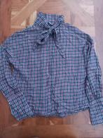 Mango Houthakkers Blouse met Strik - Maat S, Kleding | Dames, Blouses en Tunieken, Mango, Ophalen of Verzenden, Zo goed als nieuw