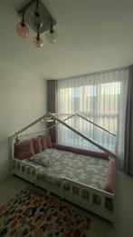 Kinderbed vloerbed met uitvalbeveiliging wit, Huis en Inrichting, Ophalen, Wit, Zo goed als nieuw, Twijfelaar