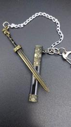 Unieke Zwaard Sleutelhanger, Zwart, Nieuw, Ophalen of Verzenden, Overige materialen