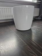 Bloempot Milano Luce 30x29 wit, Kunststof, Rond, Nieuw, Binnen