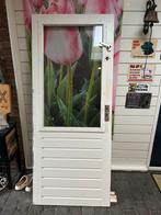 Hardhouten buitendeur, Ophalen, Gebruikt, 80 tot 100 cm, Minder dan 200 cm