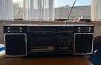 Vintage Radio Cassettespeler met Boxen van Sharp, Ophalen, Gebruikt, Radio