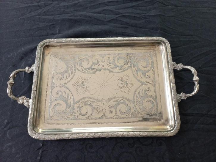Authentiek Oosters dienblad met westerse invloeden, Antiek en Kunst, Curiosa en Brocante, Ophalen of Verzenden