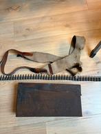 Duitse MG42/34 Munitiekist met (gemerkte draagriem), Ophalen of Verzenden, Landmacht, Duitsland, Kist of Geocache