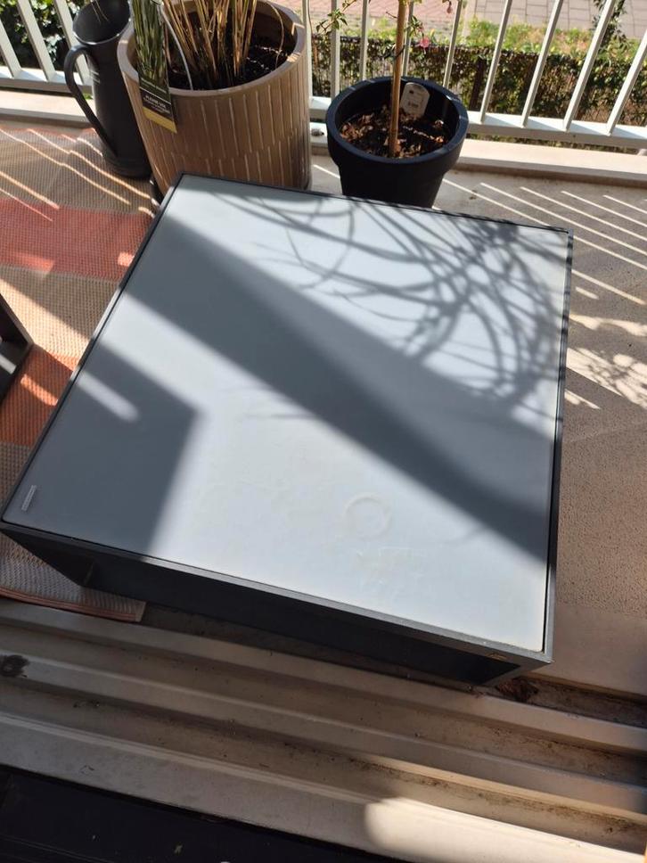 Bijzettafel van loungeset Caldela, Tuin en Terras, Tuinsets en Loungesets, Zo goed als nieuw, Aluminium, Bijzettafel, Ophalen