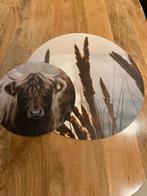 Muurcirkel met Schotse Hooglander en Riet, Ophalen, Zo goed als nieuw