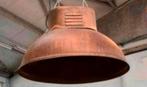 Vintage Lamp koperen oude fabriek hanglamp Industrieel, Ophalen of Verzenden