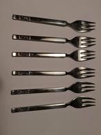 6 gebaksvorkjes Sola ELITE, Ophalen of Verzenden, Zo goed als nieuw, Rvs of Chroom, Vaatwasserbestendig