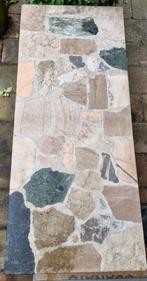 salontafel natuursteen Mid Century vintage, Huis en Inrichting, Tafels | Salontafels, Ophalen, Gebruikt, 100 tot 150 cm, 50 tot 100 cm