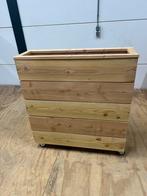 Verrijdbare Houten Plantenbak, Ophalen, Nieuw, Binnen, 60 tot 100 cm