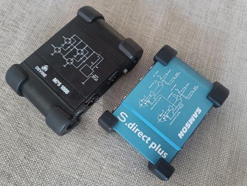 2x DI-boxen - Samson S-direct Plus + Devine MPS-1000 – los o, Muziek en Instrumenten, Effecten, Gebruikt, Overige typen, Ophalen of Verzenden