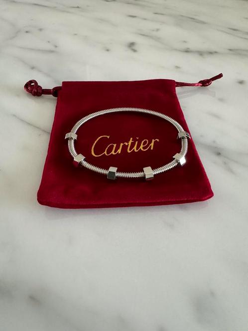 Cartier ecrou zilver en goud, Sieraden, Tassen en Uiterlijk, Armbanden, Nieuw, Goud, Ophalen of Verzenden