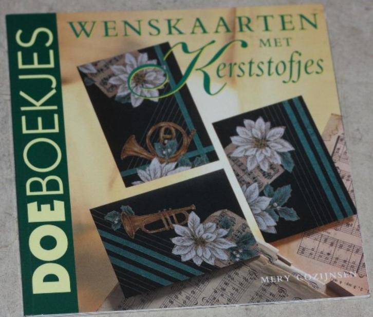 Wenskaarten met Kerststofjes - doe1323, Diversen, Kerst, Zo goed als nieuw, Ophalen of Verzenden