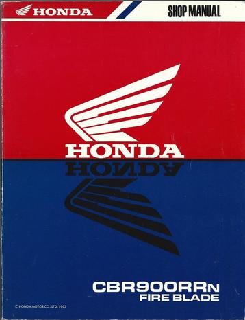 Honda Fire Blade CBR900 RR shop manual (3700z) beschikbaar voor biedingen