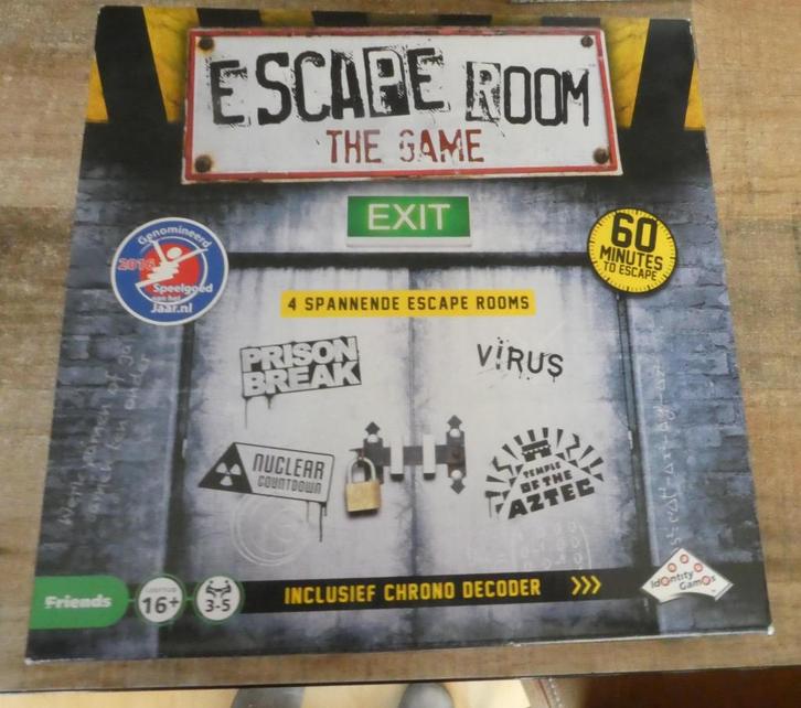 Escape room the game. NIEUW IN DOOS., Hobby en Vrije tijd, Gezelschapsspellen | Bordspellen, Nieuw, Een of twee spelers, Drie of vier spelers