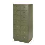 IJzeren Vintage Ladekast Retro Apotheek kast Groen Ladenkast, Info@dehanzeherten.nl, 5 laden of meer, 100 tot 150 cm, Nieuw
